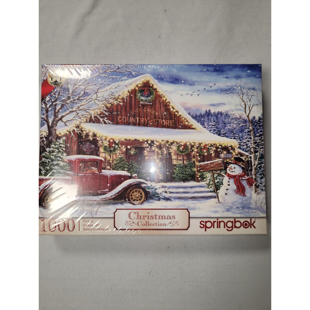 Springbok Christmas Collection Country Store 1000 Piece NWT Jigsaw Puzzle